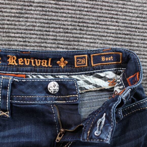 Rock Revival Jeans Women's 28x32 Blue Bootcut Vicky Stretch - Picture 4 of 10